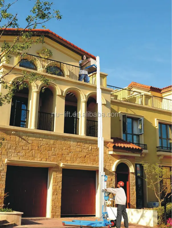 Алюминиевая ручная Рабочая платформа для подъема воздушной лебедки