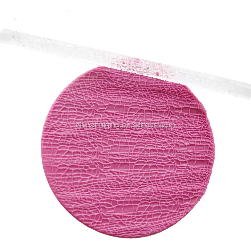 Crocodile print mini non-stick acrylic rolling pinnon-stick acrylic rolling pin