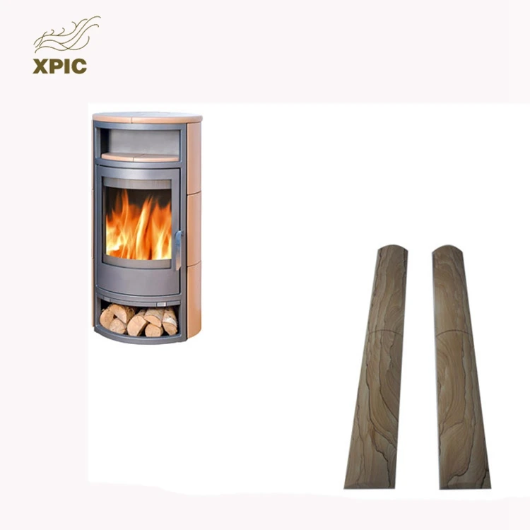 factory custom made sandstone stove Portable Cheap Wooden Burn Heat Pellet Gasification Stove For Sale