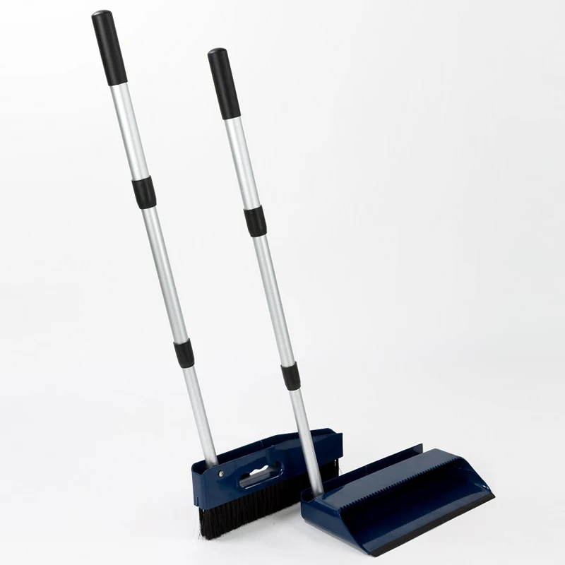 
Multi-functional Handle Adjustable Broom and Dustpan Set 