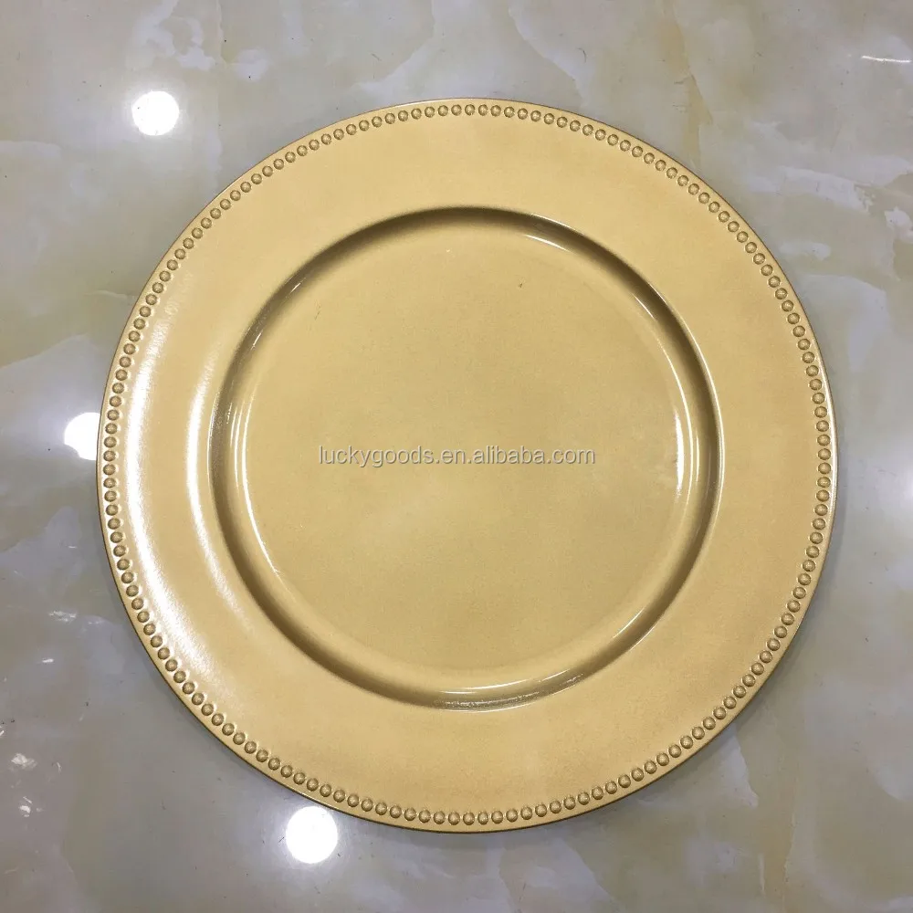 LCK088 Round Red Christmas Decorate Plate Wholesale