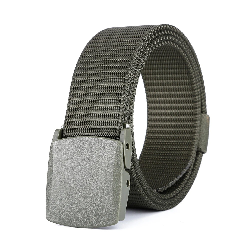 New Arrival Nylon Fabric Braided Nylon Belt with Plastic Buckle
