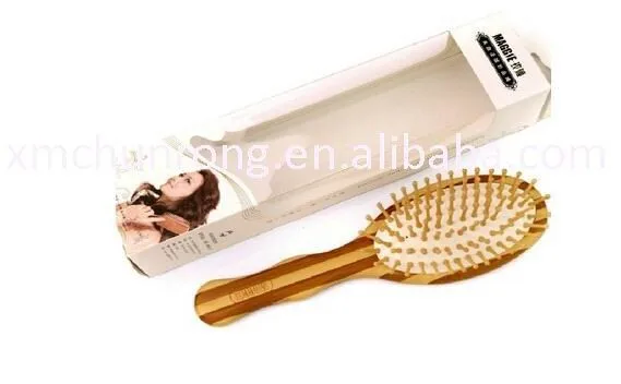 бамбука массаёное щетка весло волосы