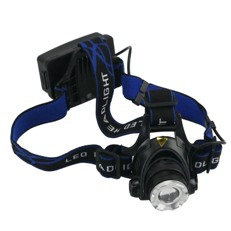 Warranty 1 year rechargeable adjustable zoom headlamp XM-L2 LED headlight