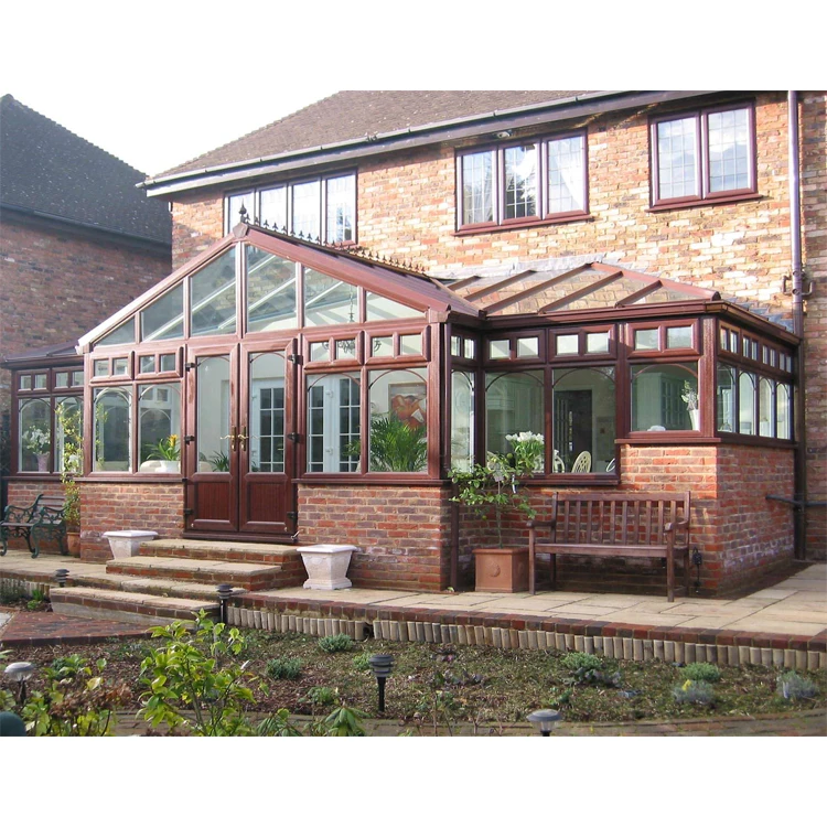 All Season  Portable Sunroom House Custom Aluminum Sunroom Outdoor Glass Room 4 Season Sunroom