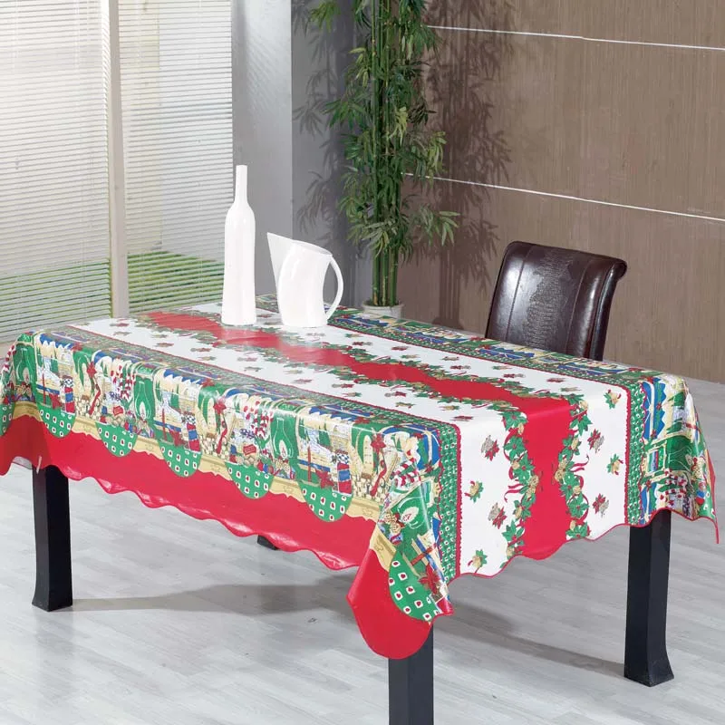 Walmart Table Square Christmas Plastic Tablecloth