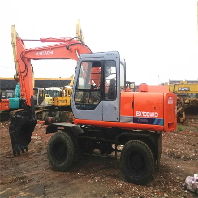 
Original Japan Hitachi EX100WD-1 Wheel Excavator, Hitachi EX100 Wheeled Excavator for sale,hitachi ex100wd-1 wheel excavator 