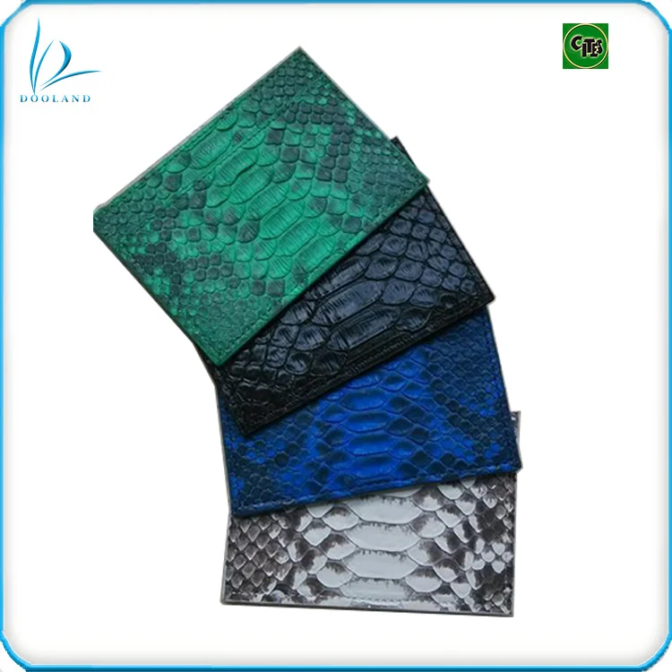 Luxury real python skin card wallet card holder