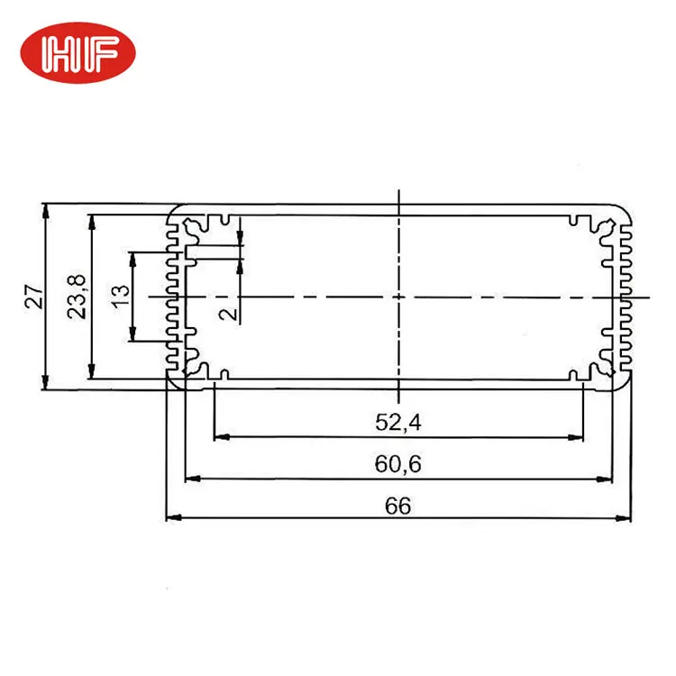Manufacturers Custom OEM PCB Industrial Extruded Aluminum Enclosure And Instrument Project Boxes Case For Amplifiers Housing