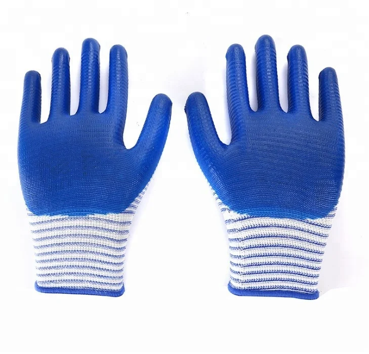 Heavy Duty antiskid nylon micro-foam nitrile grip gloves manufacturers