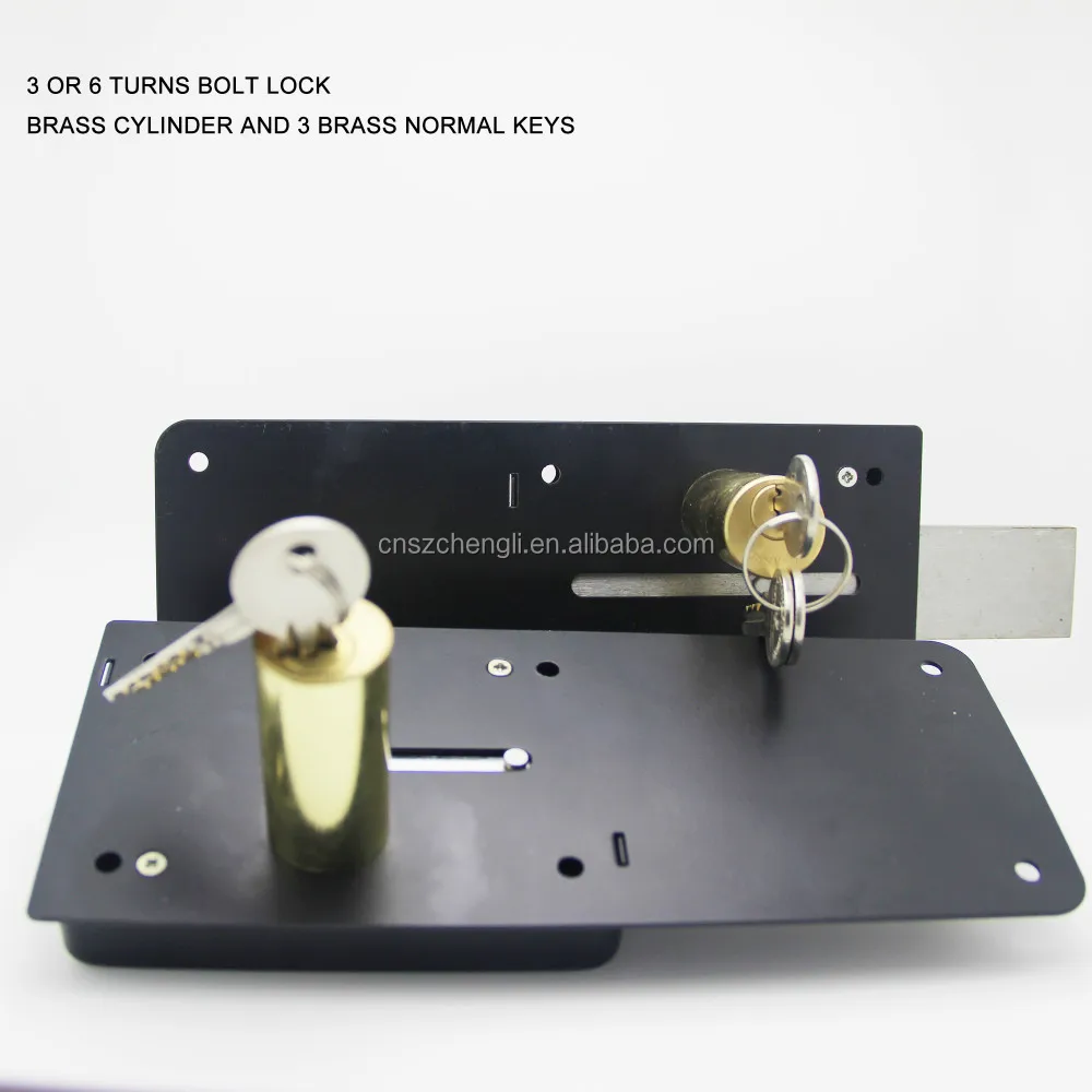 P60 6 turns type smart door lock self locking door lock
