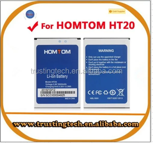 homtom ht20 battery Homtom HT20 pro cellphone batteria 3500mAh