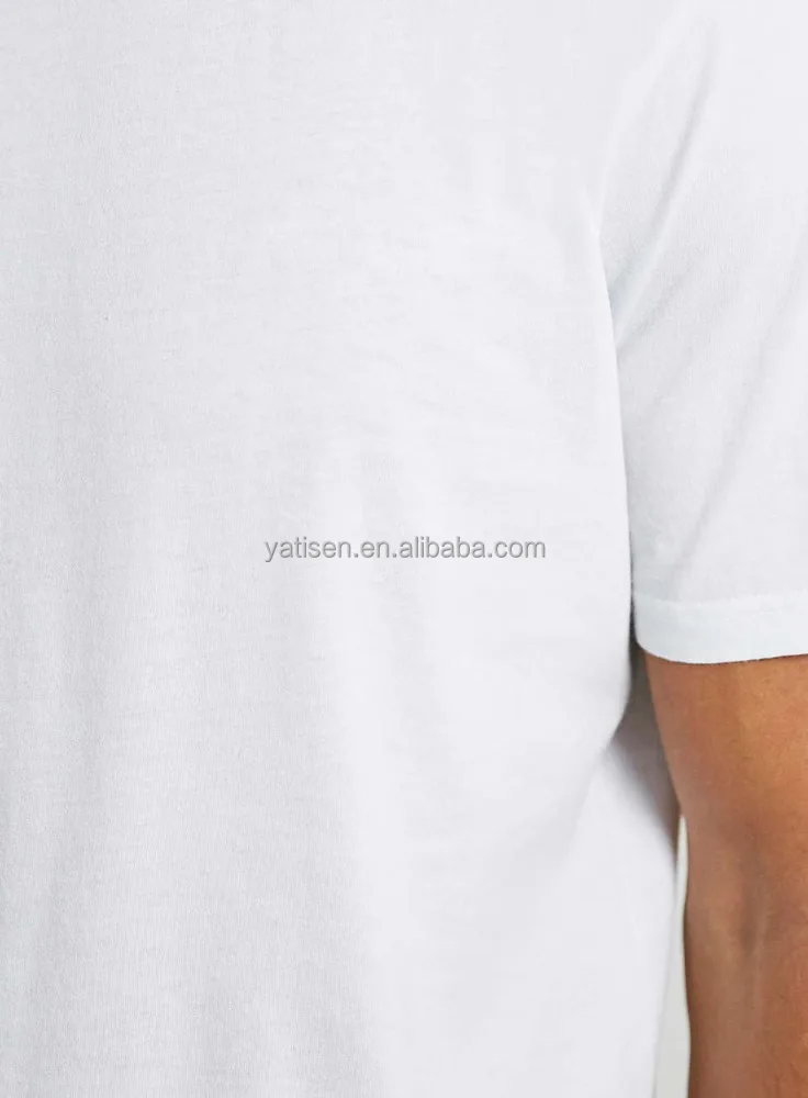 Plain Men White T shirt With Picture Printed in back word printing t shirt for man