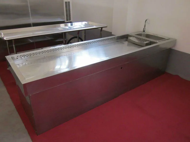 THR-106 professional high quality Funeral Automatic Embalming Table