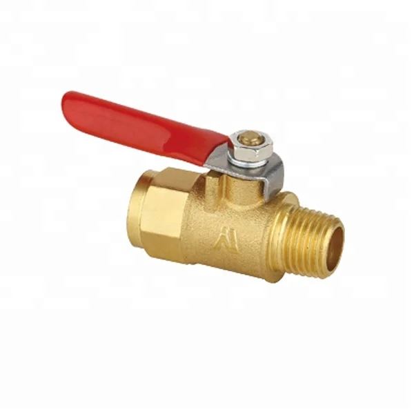 Brass Pneumatic Component Barb Connection Mini  Gas Ball Valve