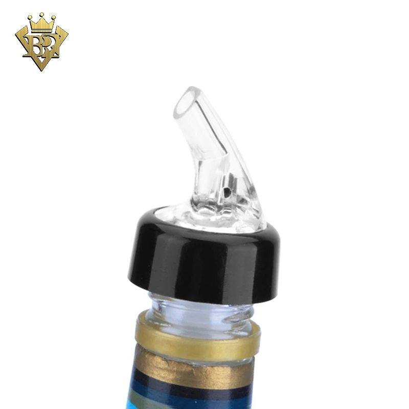 New design wine spirit pourer 10ml with colorful collar