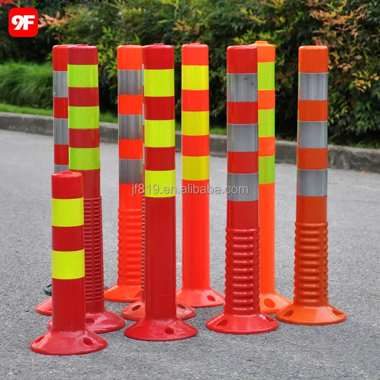 Rubber base flexible post rubber bollard