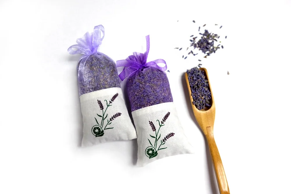 Сушеные цветы лаванды, бумажный пакет лаванды для домашнего декора