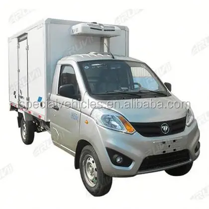Mini refrigerator cold freezer transport truck 2.5 tonne GVW Refrigerated Box Vans for sale
