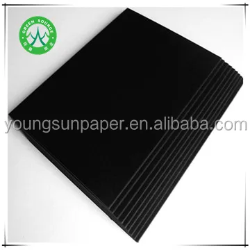 Толстая и ламинированная черная картонная доска/Двусторонняя доска/бумага и бумага