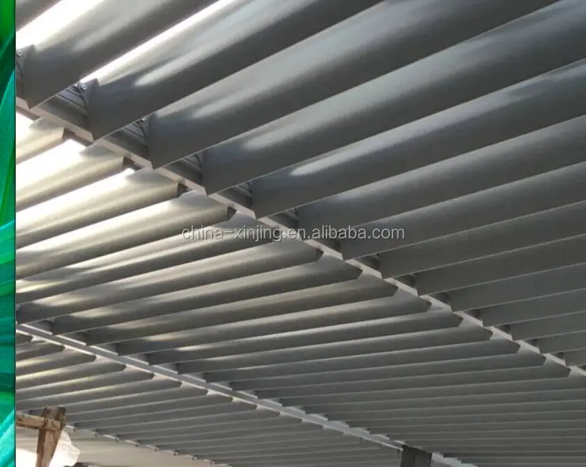 Aerofoil automatic aluminum sun shade louver extruded aluminum louver