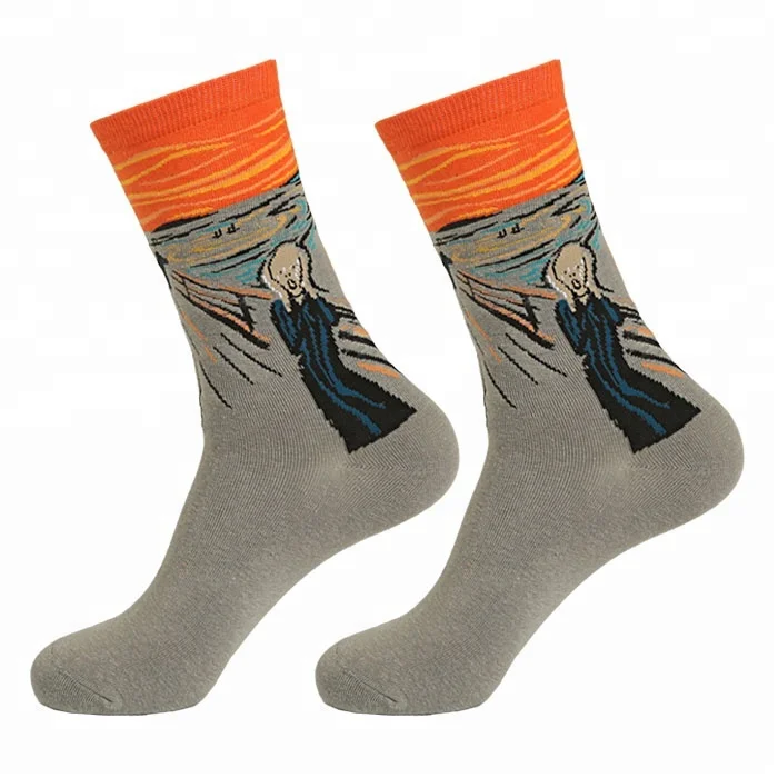  Высококачественные классические мужские цветные хлопковые носки оптом