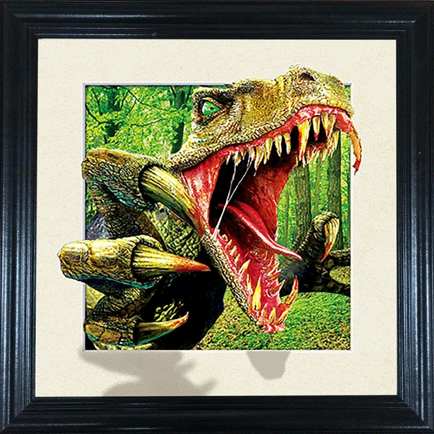 Настенное украшение для спальни 5d, линзовидное изображение животного