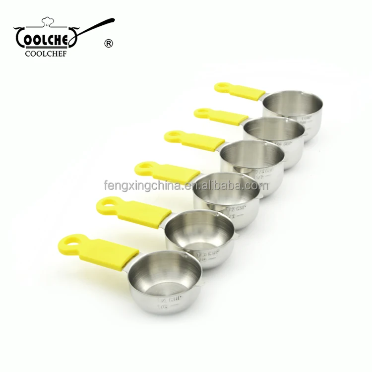 Шт. нержавеющая сталь 6 шт. измерительные чашки с пластиковыми ручками
