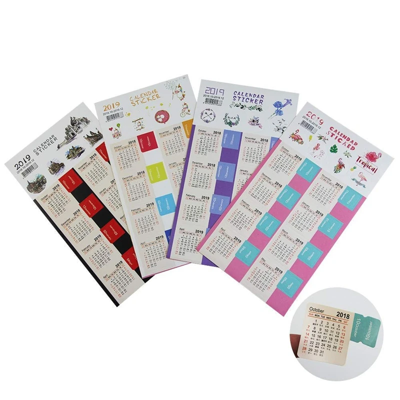 Planner calender Stickers - Stickers Productivity & Decorative Stickers for Daily, Weekly, Monthly Planners & Bullet Journals