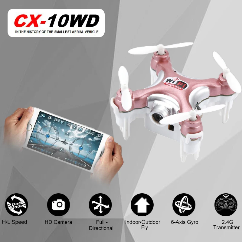 Newest RC Quadcopter Cheerson CX 10WD CX10WD CX 10WDTX rc drone Wifi FPV High Hold Mode