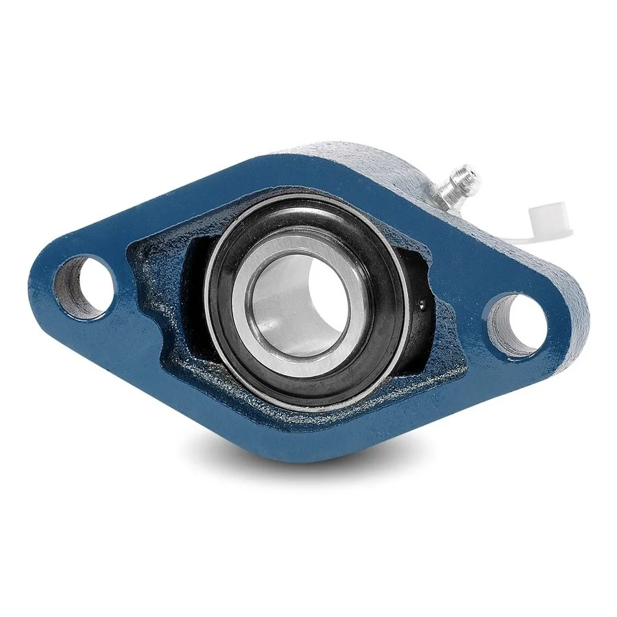 UCFL205 2 Bolt Flange Pillow block Bearing, 25mm Inside Diameter, Set Screw Locking, Cast Iron, Metric