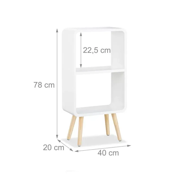 Contemporary Round Bookcase Cabinet Small Bookshelf