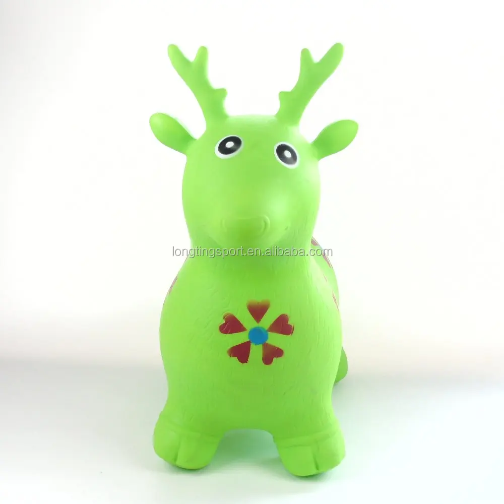 
Kids inflatable bouncing deer animal jumping toys for children Inflatable toy ride on horse 