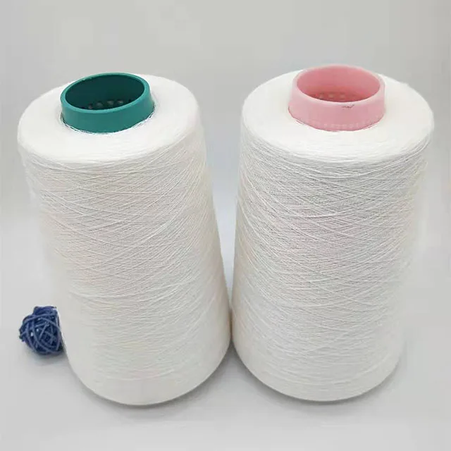 
bleached wet spinning 36nm /1 80%linen 20%viscose yarn for weaving and knitting 