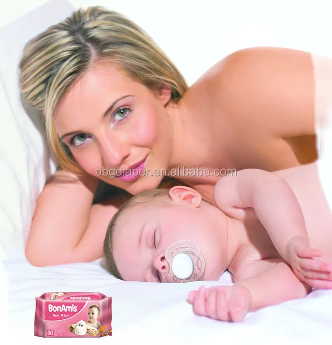 
Hot sale BonAmis non alcohol disposable baby wet wipes with free sample 