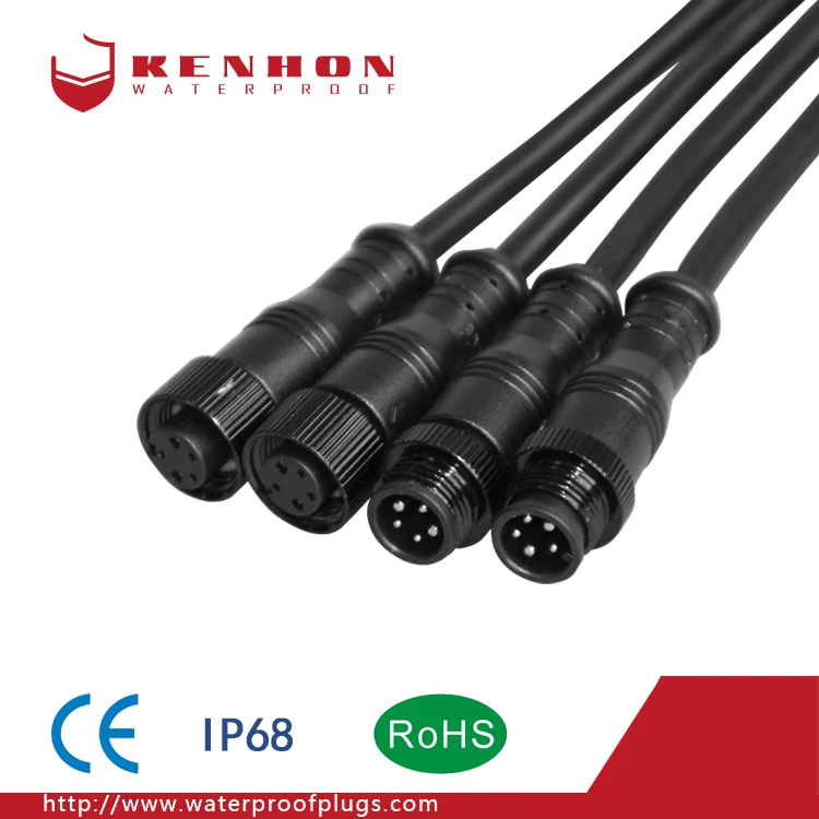  Kenhon светодиодное Наружное освещение 2 3 4 5 6 Pin M6 M8 водонепроницаемый соединительный кабель