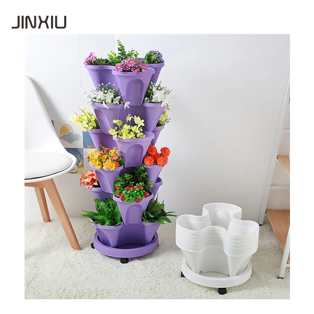 
artificial plants flower pot decoration vertical garden flowerpot self watering pot 