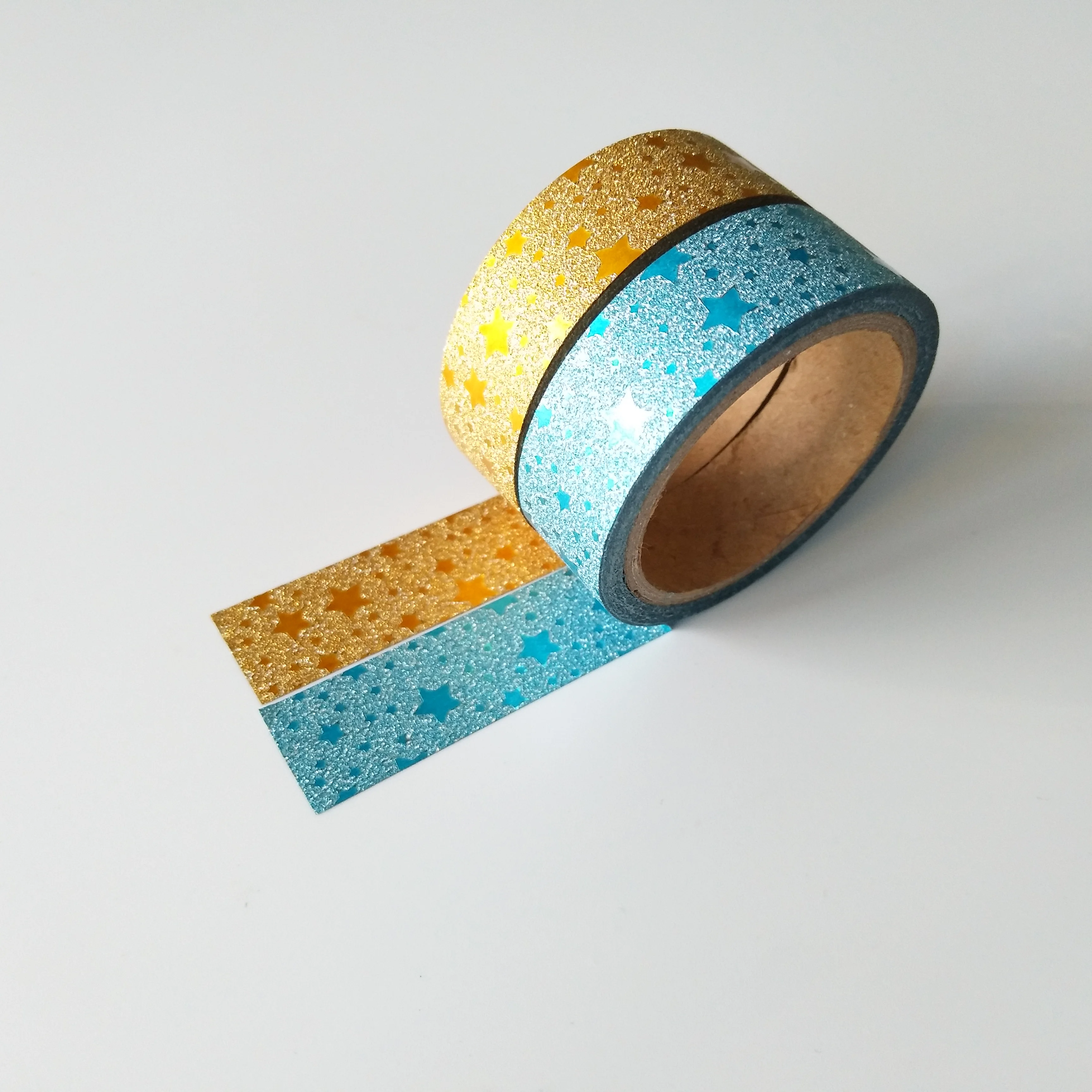 DIY craft glitter adhesive tapes for gift packing