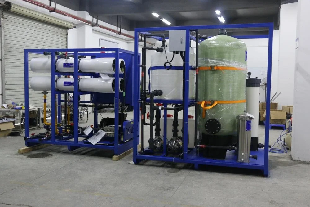 Система опреснения морской воды 50TPD обратный осмос RO завод соленая вода для пресной морская