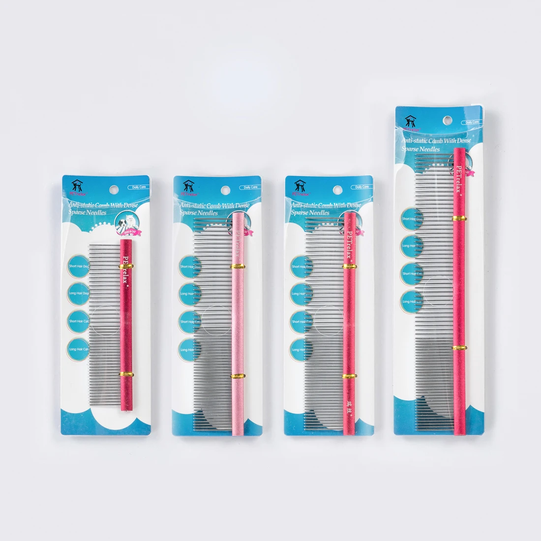 New design aluminum pet straight comb label private