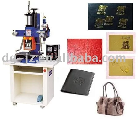 Pneumatic Hot Foil Stamping and Embossing Machine for Leather Wallet