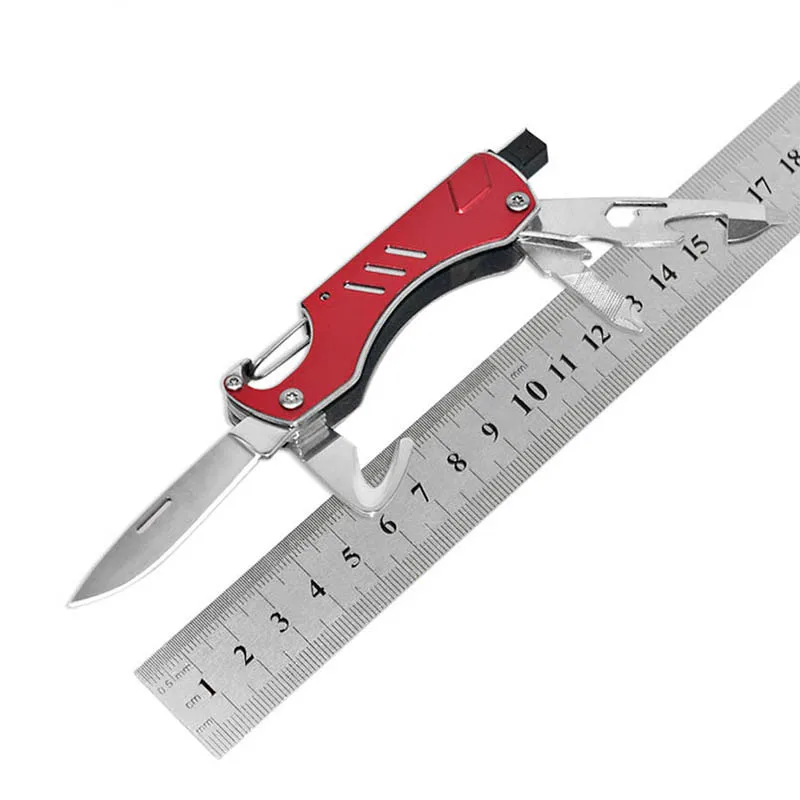 
COG Aluminium Handle multi-Function tool Folding pocket knife Broken glass 