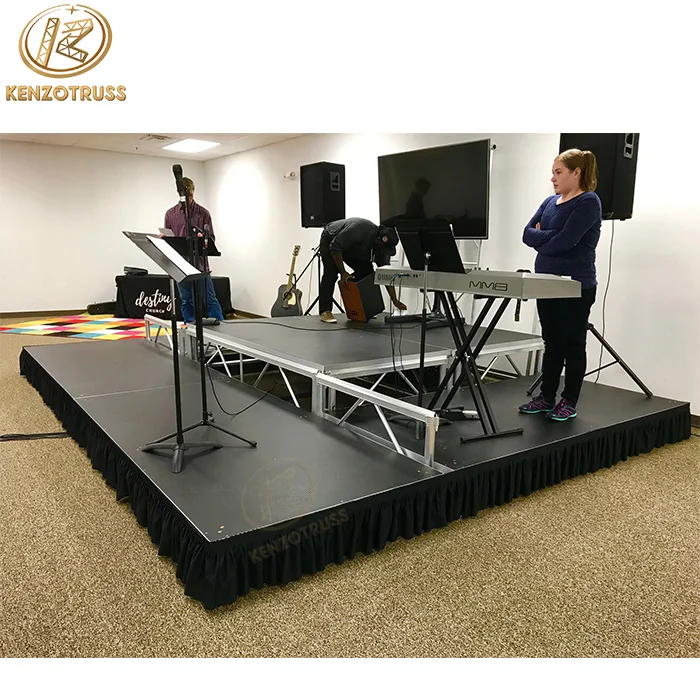 Indoor aluminum small stage platform church stage for sale
