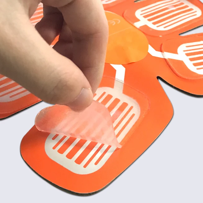 В стиле «хип нетоксичный липкий EMS мышечный Замена гелевая накладка ABS Мышцы Тонер Пояс гелевые подушечки для стимулятор мышц ягодиц тренер