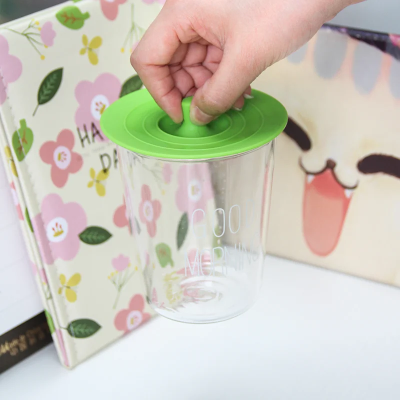 Wholesale price  safety material silicone glass cup lid