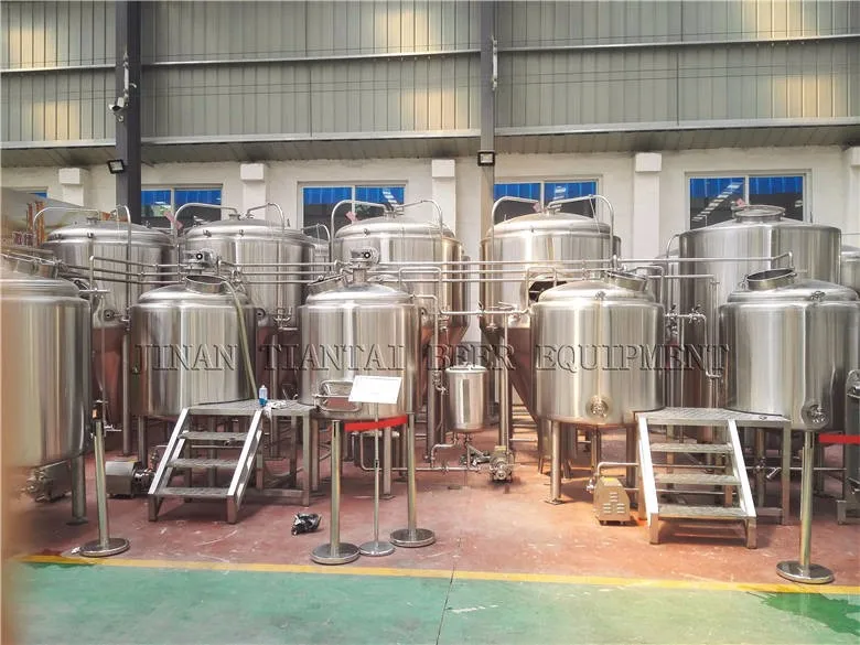 Tiantai 600L 6HL 5BBL stainless steel steam two vessel semiauto micro brewery equipment uk