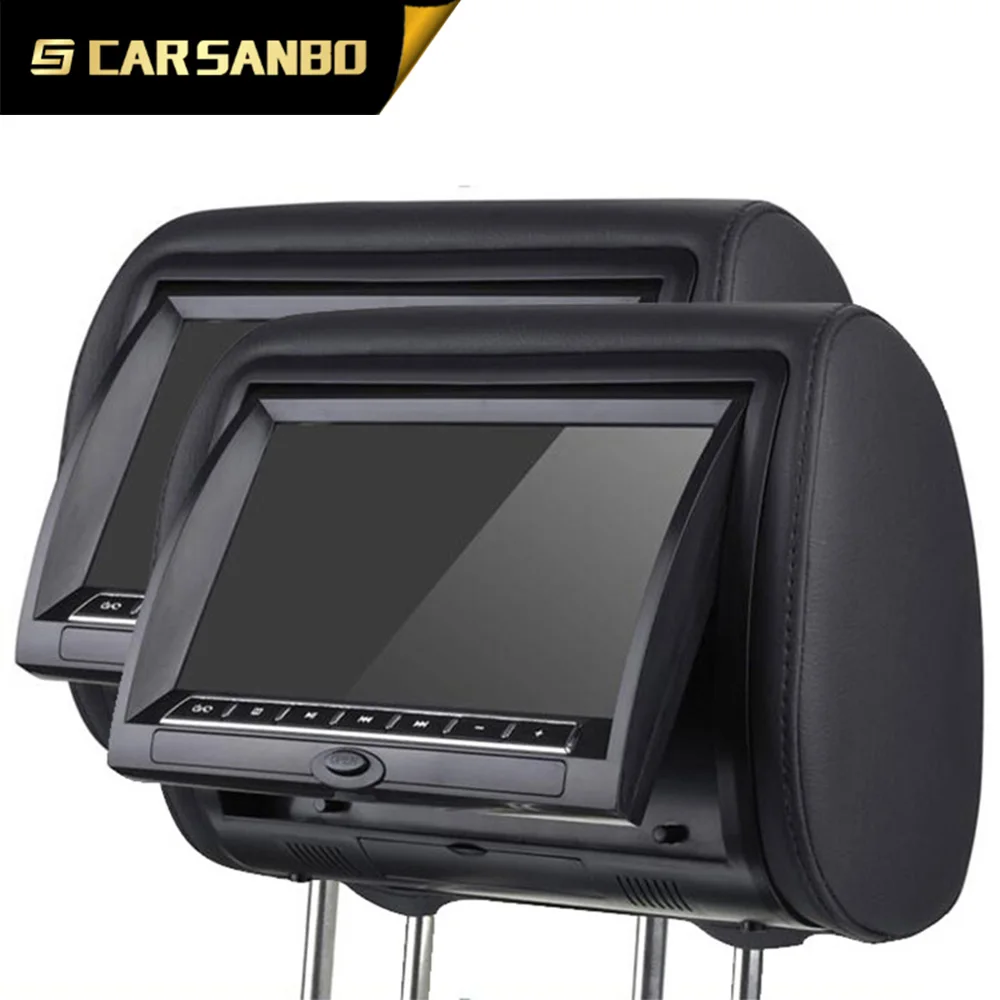 9718DVD + AV 9 дюймов ткань dvd-плеер для подголовника контроля уровня сахара в крови с хорошая цена