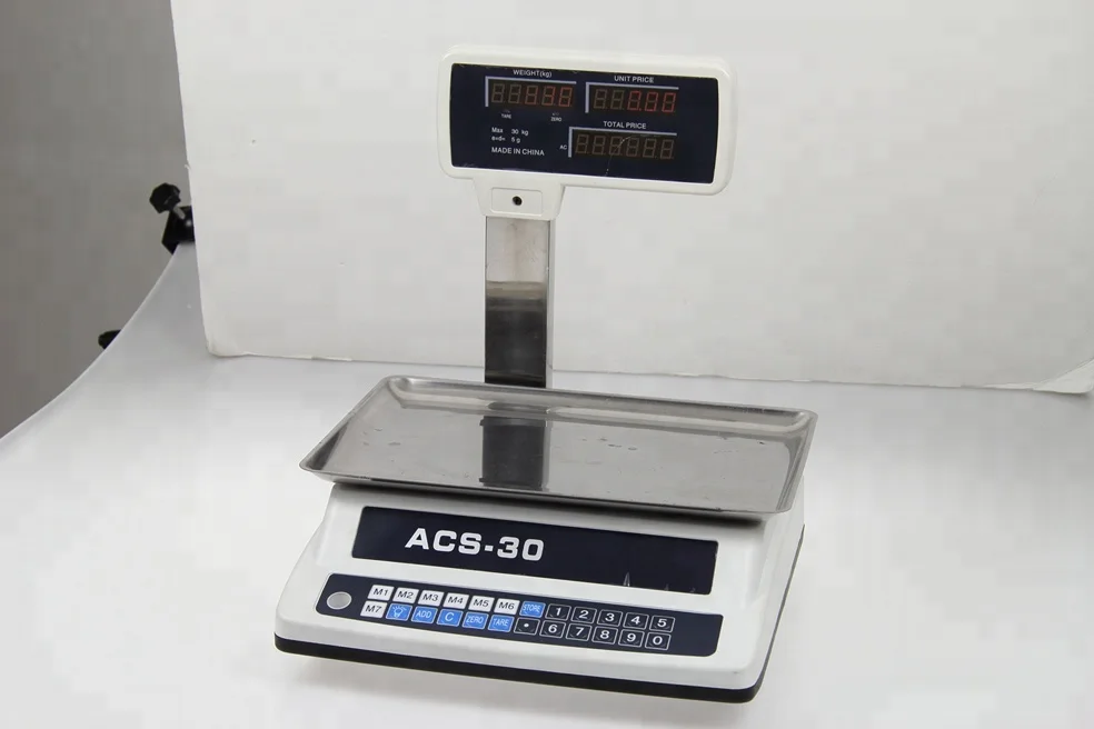 Fruit vegetable weighing scale price computing scale for sale