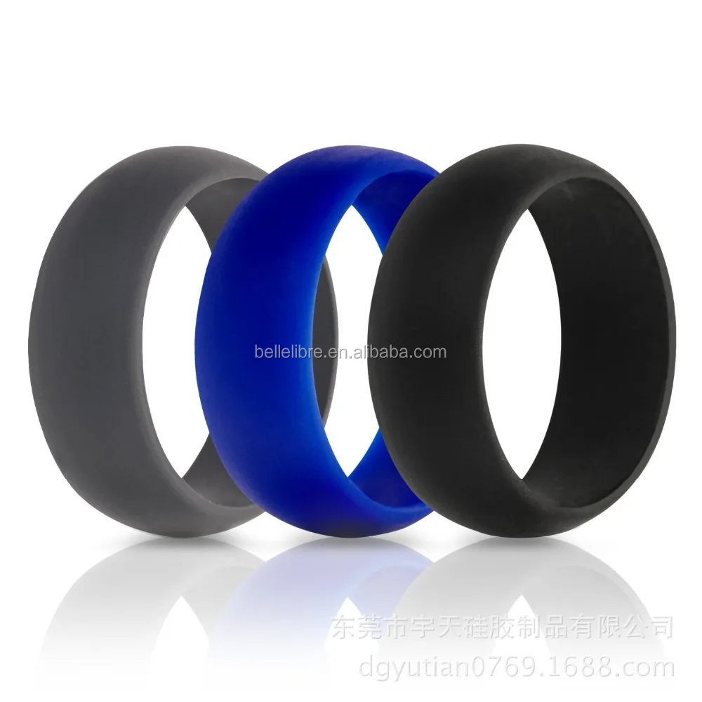 Wedding Ring Wholesale Cheap Customized High Quality Exquisite Silicone Cute Custom Logo Women Silicone Band Rings Metal Color