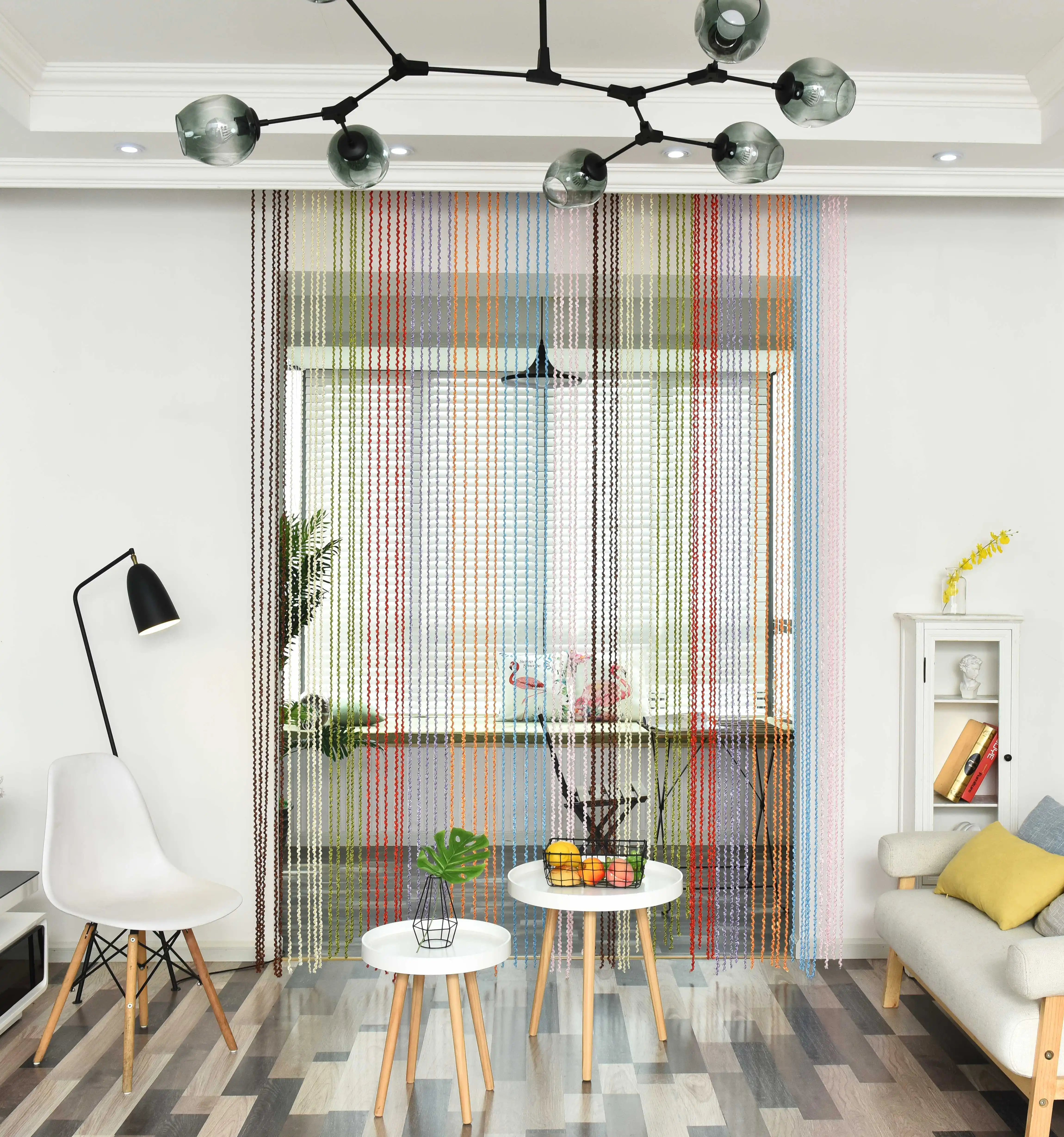 
Annual hot sale low price curtains decoration Screw Thread string curtains 